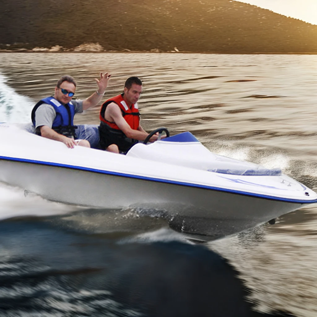 Hison Direct Factory Sale 1400cc Cool Adult Water Sports Jet Ski Second Hand Speed Boat 4 Stroke Engine Fiberglass ATV Jet Ski