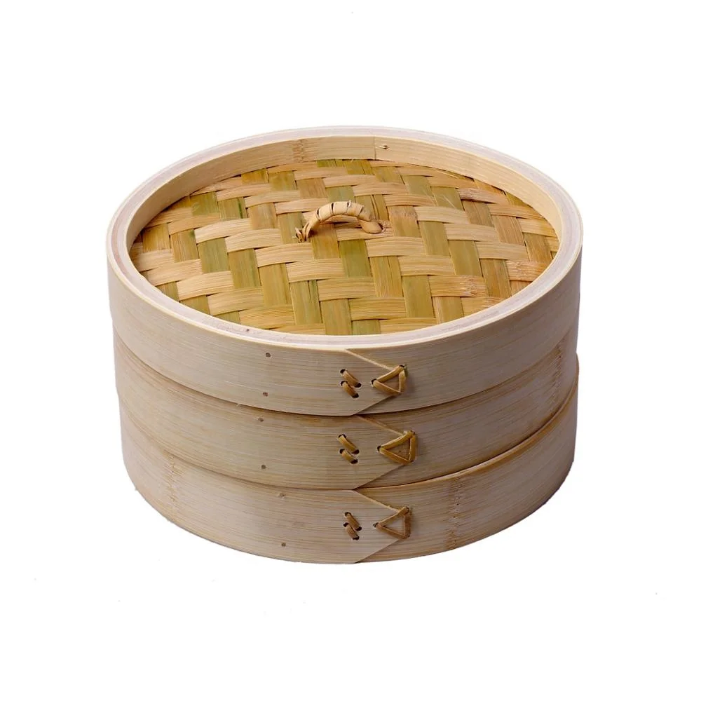 Factory Wholesale High Quality Bamboo Steamer Basket for Multi-purpose Food Steamer Bamboo Steaming Manufacturer