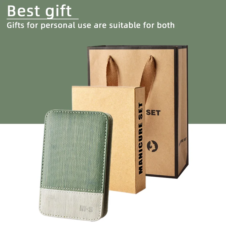 Support customized logo 8 In 1 Stainless Steel nail clipper Set Grooming kit Manicure Set Travel Luxury Manicure