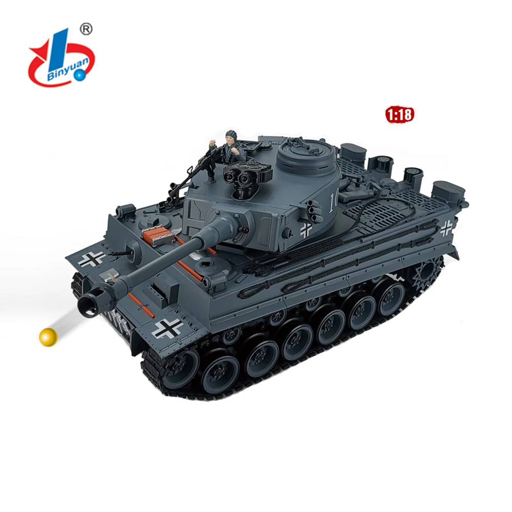 Binyuan 2022 новый танк 1:18 RC игрушка для детей 2 4 г немецкий тигровый со звуком боевой Снежный Леопард США M1A2
