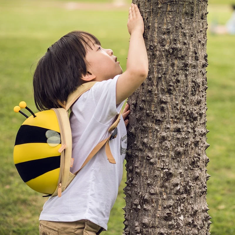Supercute 3D Egg Shell Toddler Backppack Child Backpack Kid Bag Harness Bee Shaped toys bag
