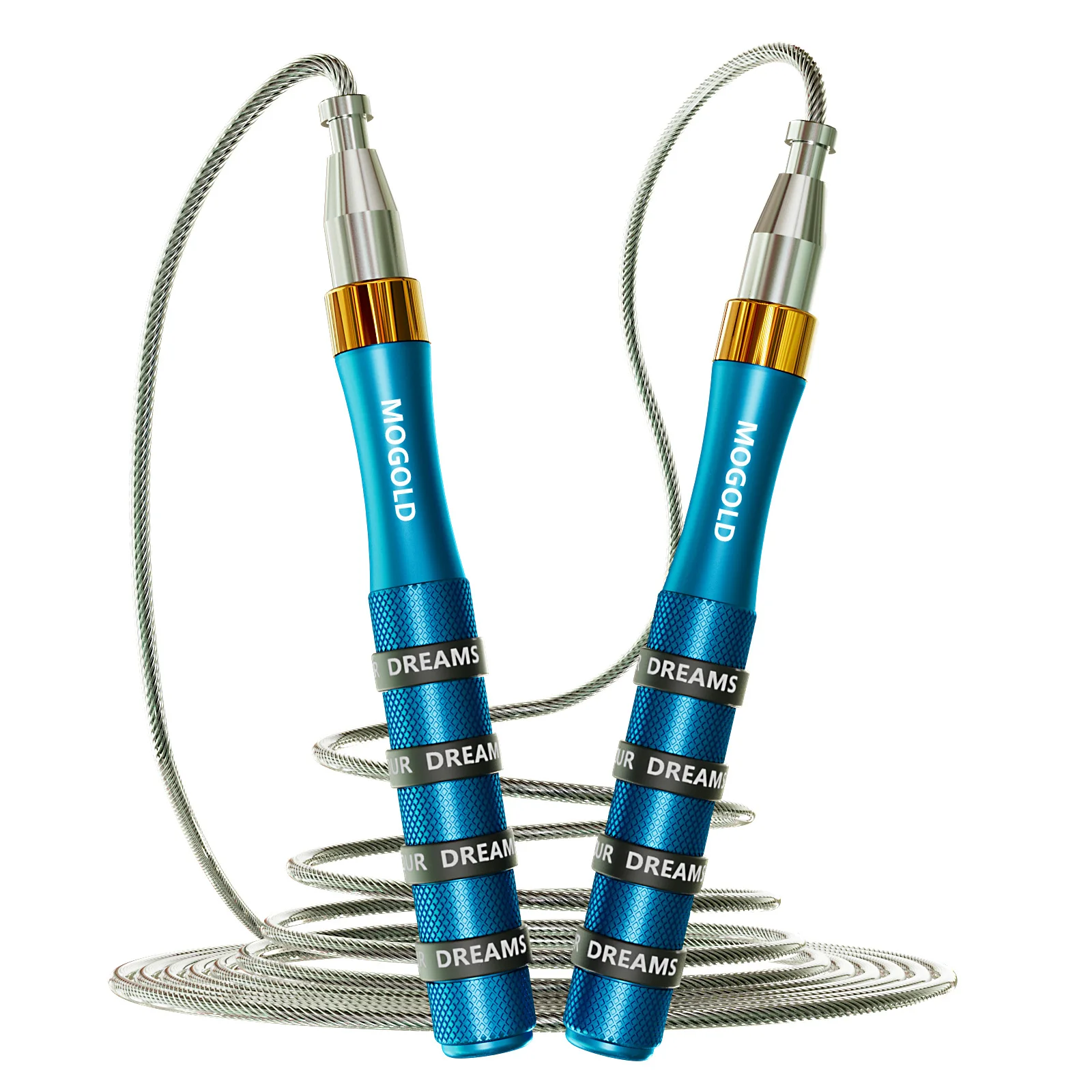 Speed Jump Rope custom Logo Available With Metal Handle and Silicone Rings high quality pvc jump rope 101/128