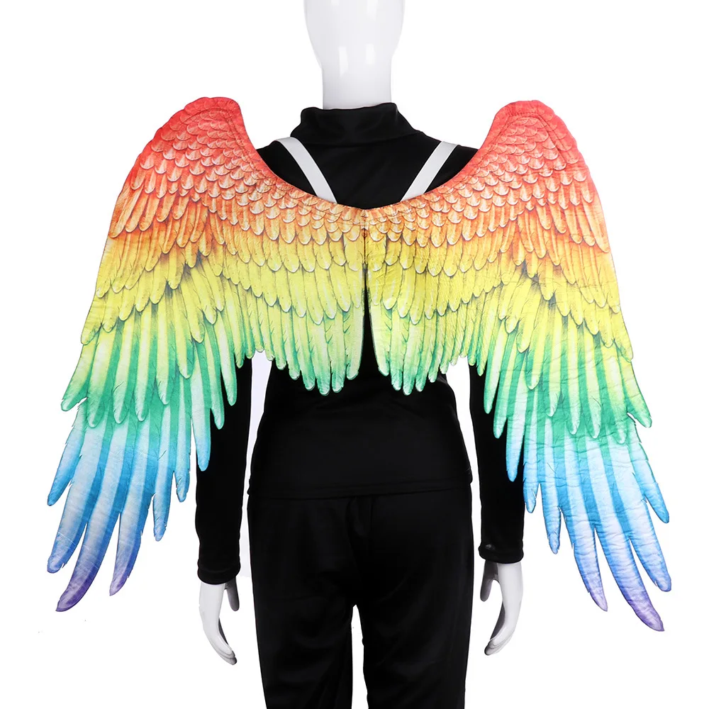 Manufacturers wholesale Carnival Halloween Parade decoration rainbow angel wings