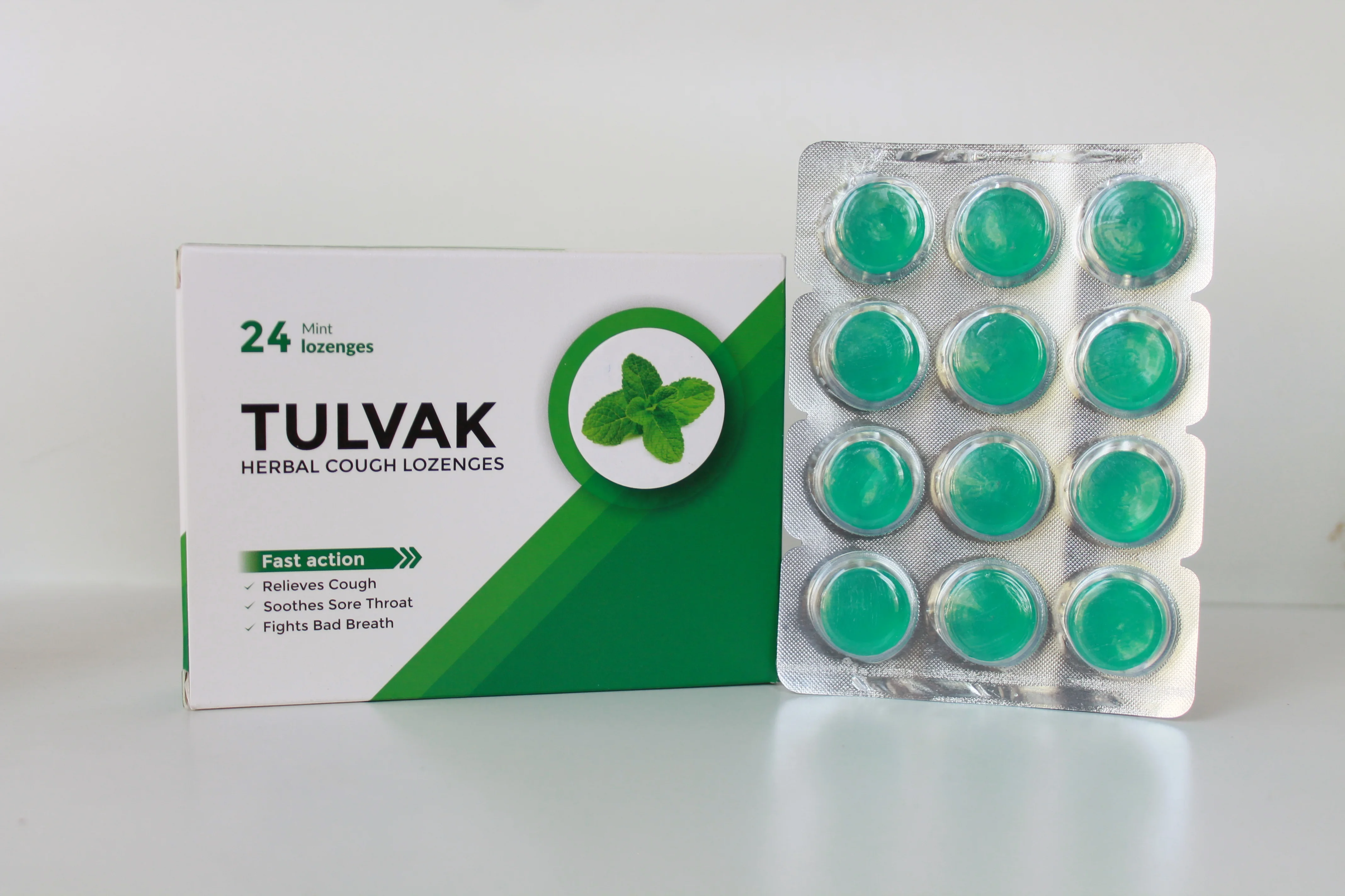 
Ayurvedic herbal immunizer cool mint flavor lozenge for bad breath sore throat from india 