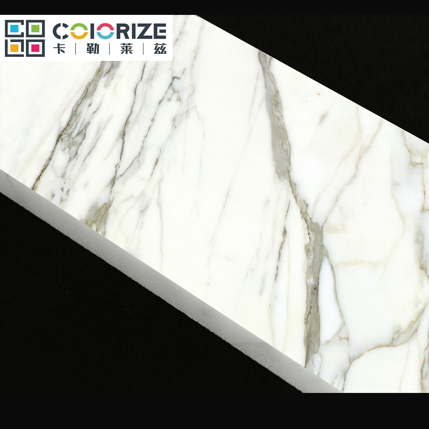
Colorize china premium italian calacatta white grey vein marble slab wall tile for house 