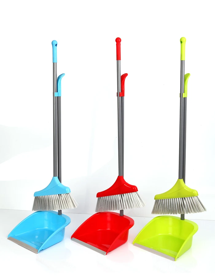 wholesale Brush Plastic Sweeper Broom And Dustpan Broom With Dustpan Set
