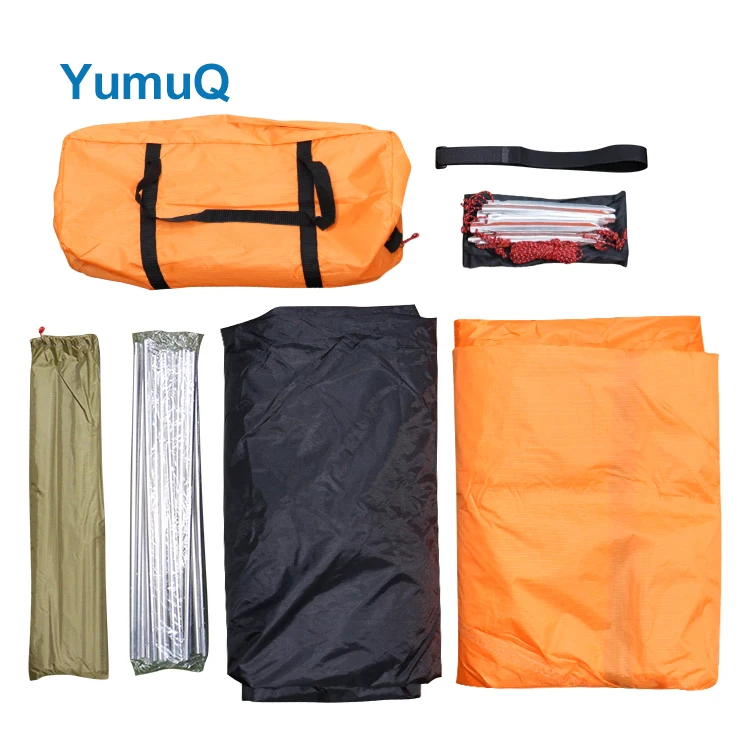YumuQ Hot Selling 3 10 Person Luxury Black Dome House Tent Camping Outdoor Style For Sale Party Two