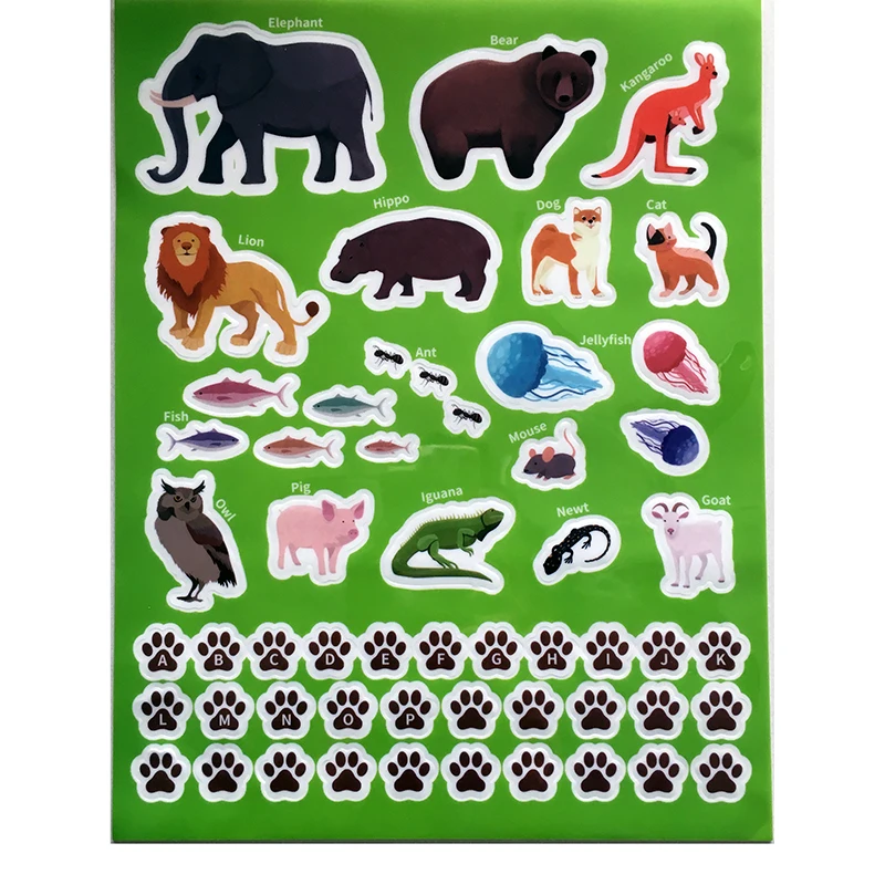 Hot Sell toy book gift puffy silicone rubber TPE reusable washable sticker