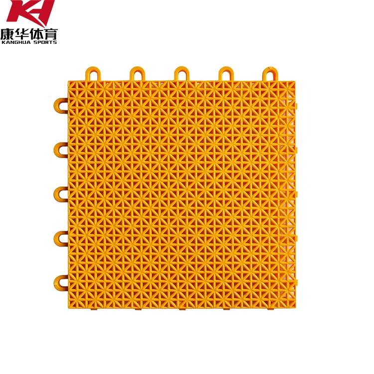 Free shipping interlocking sports plastic floor PP elastic outdoor basketball table tennis badminton sports floor