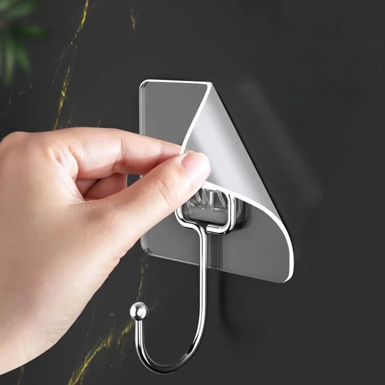 75 wires Strong Loading Bearing Capacity Self-adhesive PVC Sticker Coat Hook Clothes Hanger Neatening Storage