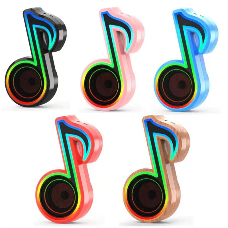 Bluetooth Portable Radio Rechargeable Loudspeaker Box RGB LED BT TF Card Mobile Phone Computer Audio Player Wireless Speaker