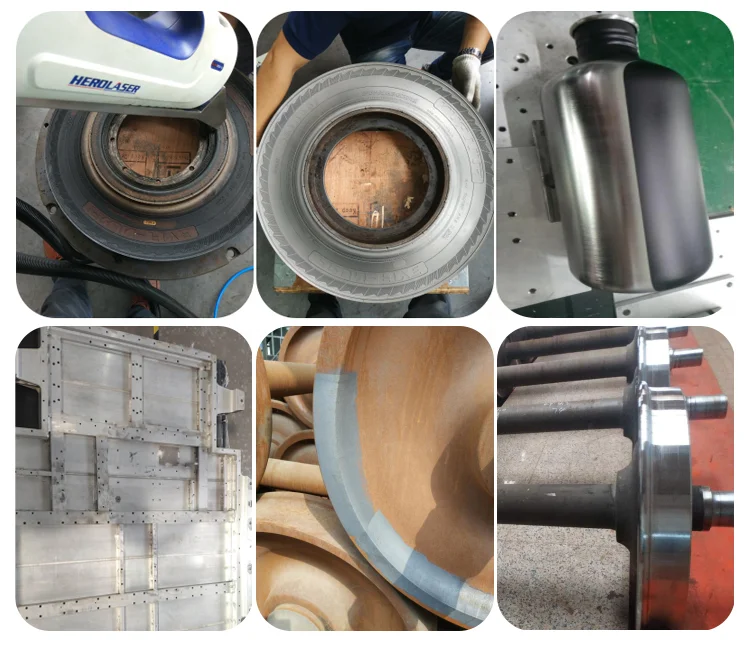 Portable Laser Cleaning Machine 2000W High Cleaning Efficiency Precision Positioning Stainless Steel Wood Water No Consumables