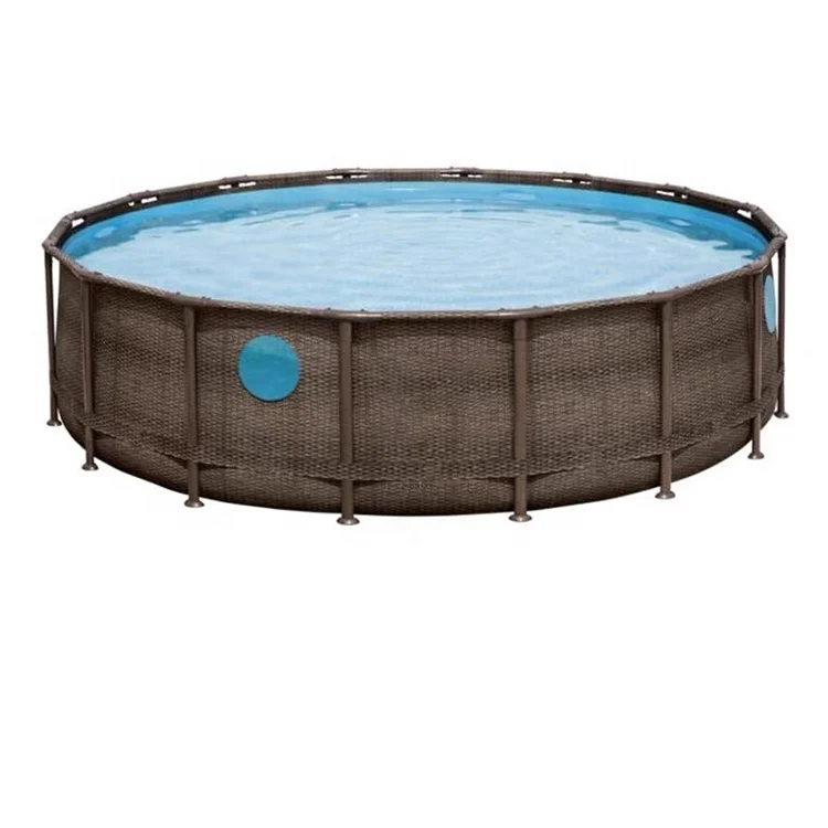 BS-rp 18.0ft*4.0ft modular folding pool bed round frame pool above ground pool with steel
