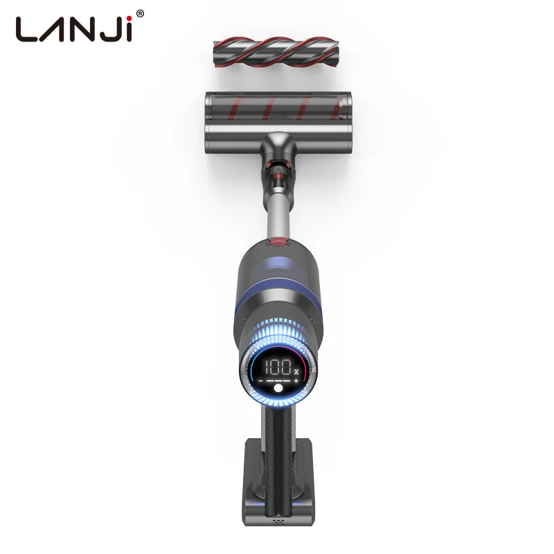 OEM LJ05 Новый ЖК-экран 2 в 1 портативный беспроводной Перезаряжаемый домашний пылесос