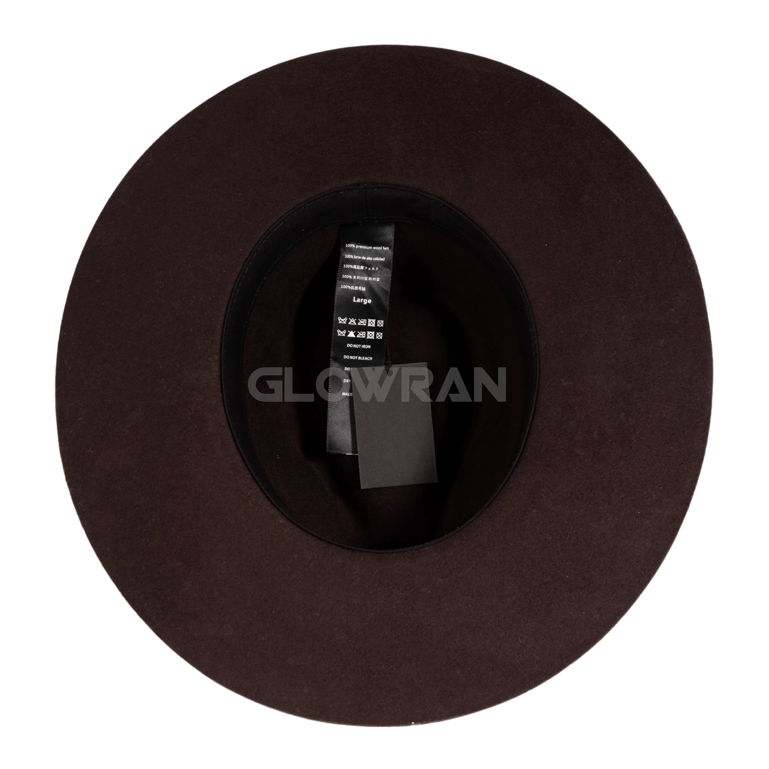 Glowran 2024 New Design Fashion Style 100% Australian Wool Fedora Men In Stock