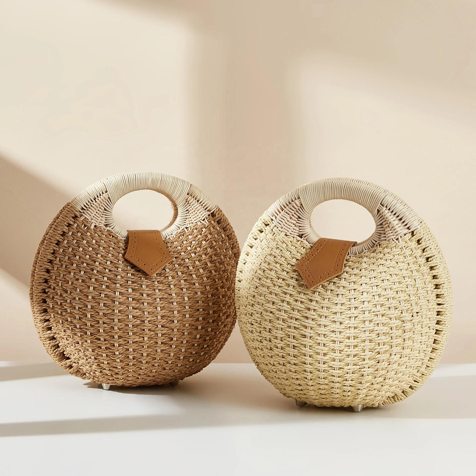 Оптовая продажа модная женская вечерняя мини-сумка из соломенной ткани клатчи сумка-тоут