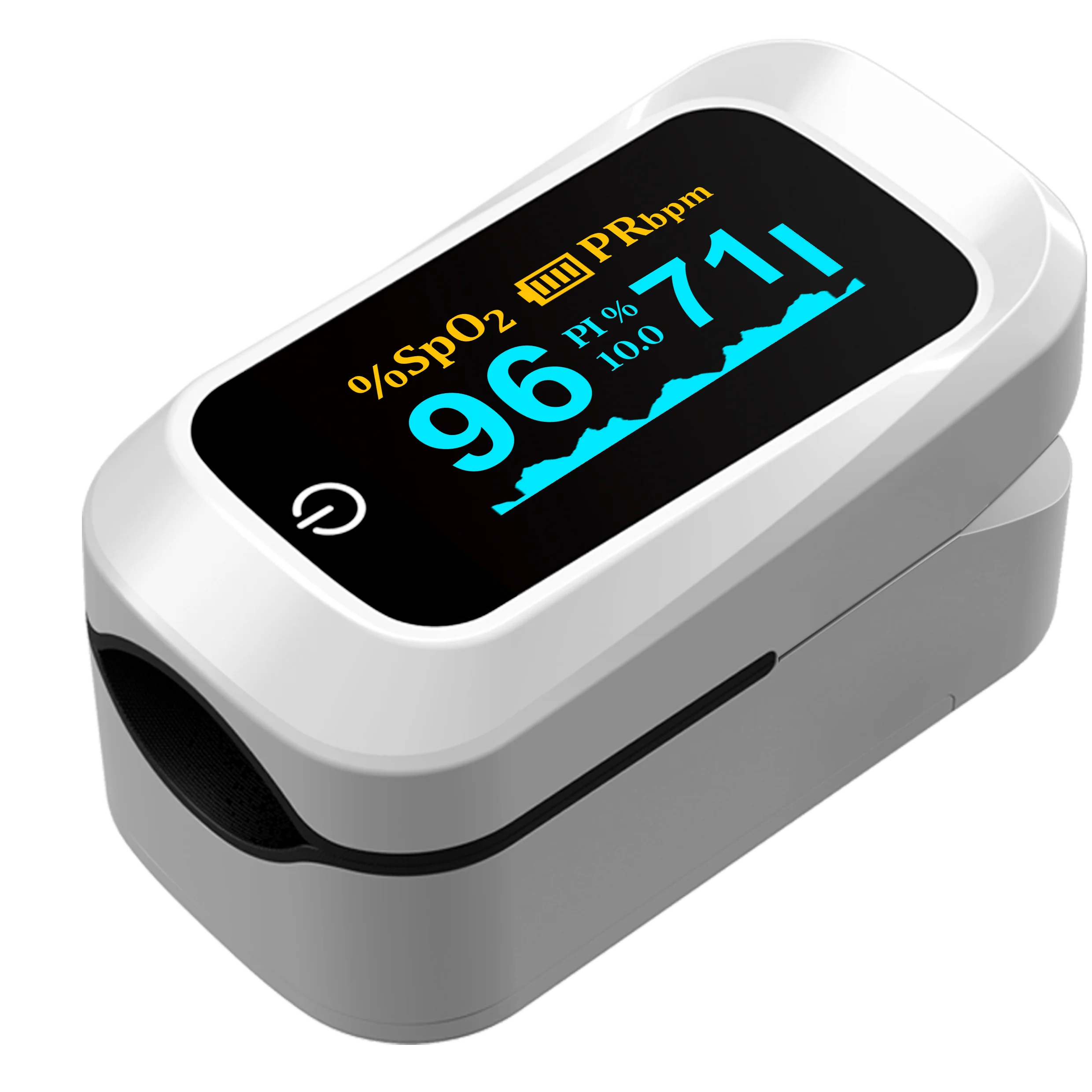 Fingertip pulse oximeter for pulse rate
