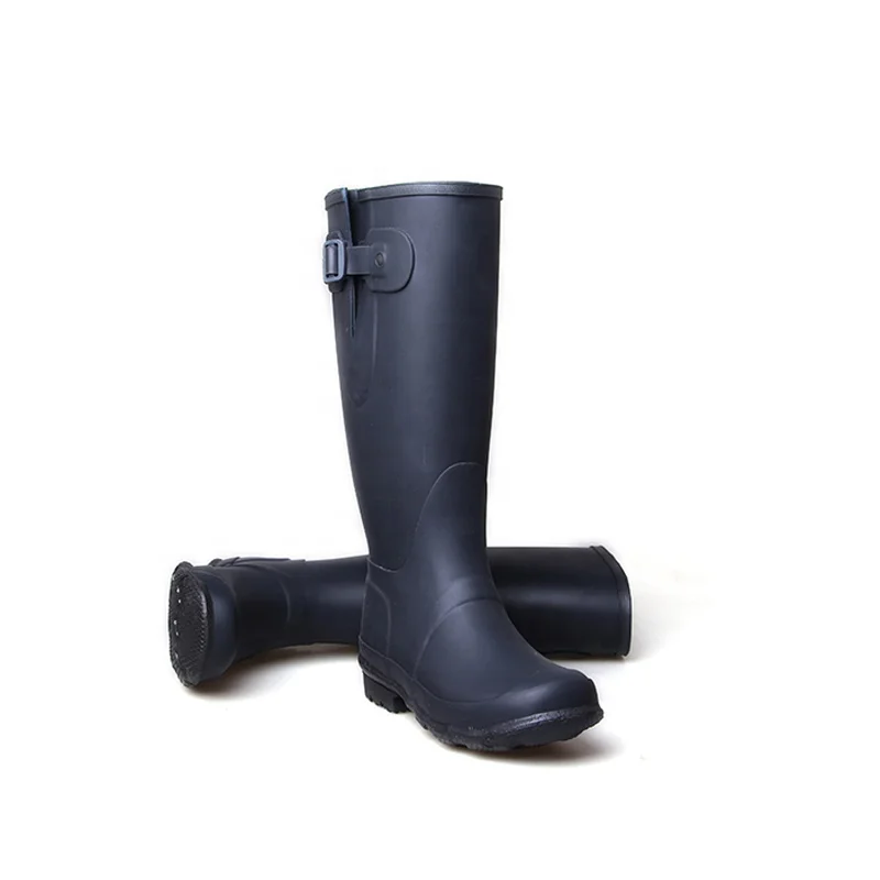  3539 Natural rubber rain boots safety gunm