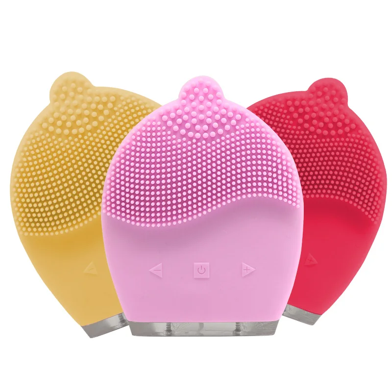 IPX7 Waterproof Face  Cleaning Sonic Pore Cleaner Multi-function Face wash Silicone Facial Cleansing Brush
