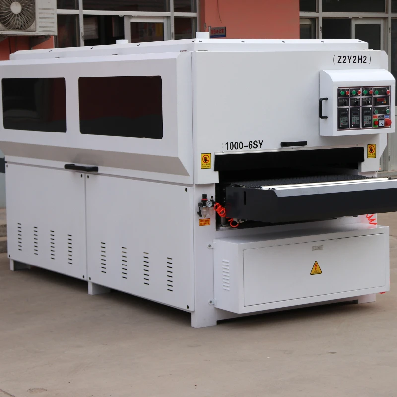 automatic wooden cabinet brush sanding machine electric cnc woodworking brush sander 6SY wood polishing machine