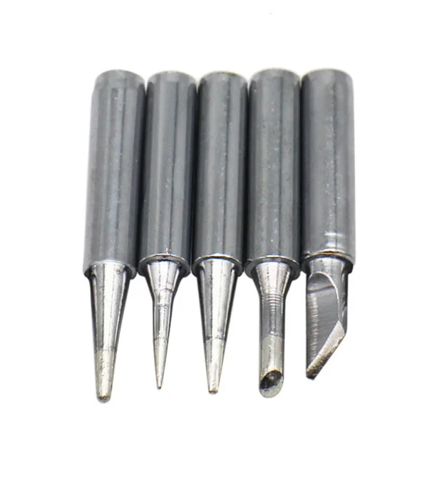 5pcs/set Replacement Soldering Iron Tips Lead Free Soldering Iron Tips For Solder Station Tools