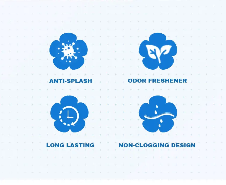 Washroom Urinal Screens Deodorizer Anti Splash Manufacturer Wave Urinal Deodorizer Screen Flower Shape Custom Logo Air Freshener