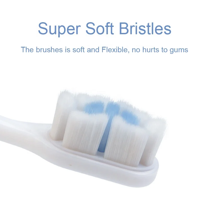 Hot Sale Custom Logo Super Soft Eco Friendly 10,000 Bristles Toothbrush for Sensitive Teeth
