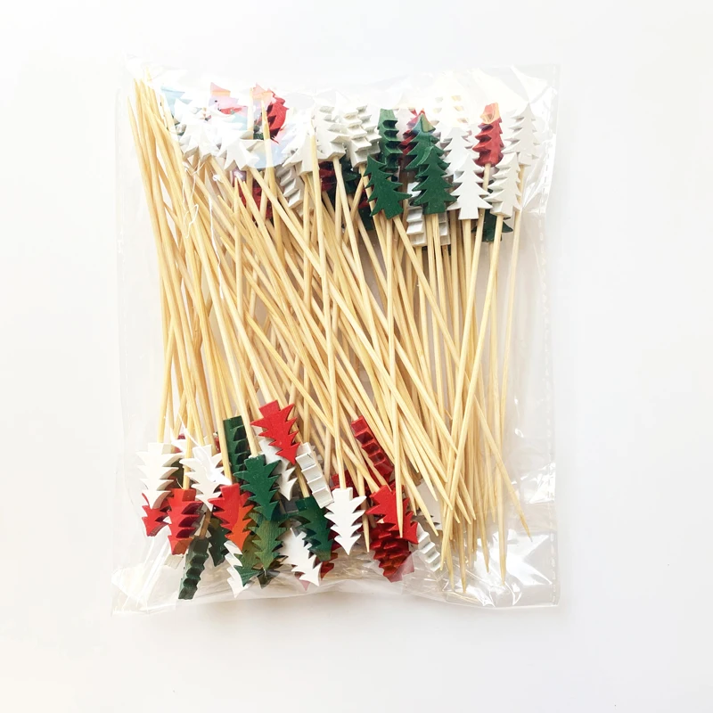 Eco Friendly Bamboo Skewer Manufacturer Decorative Wholesale Bamboo Skewers Fruit Picks