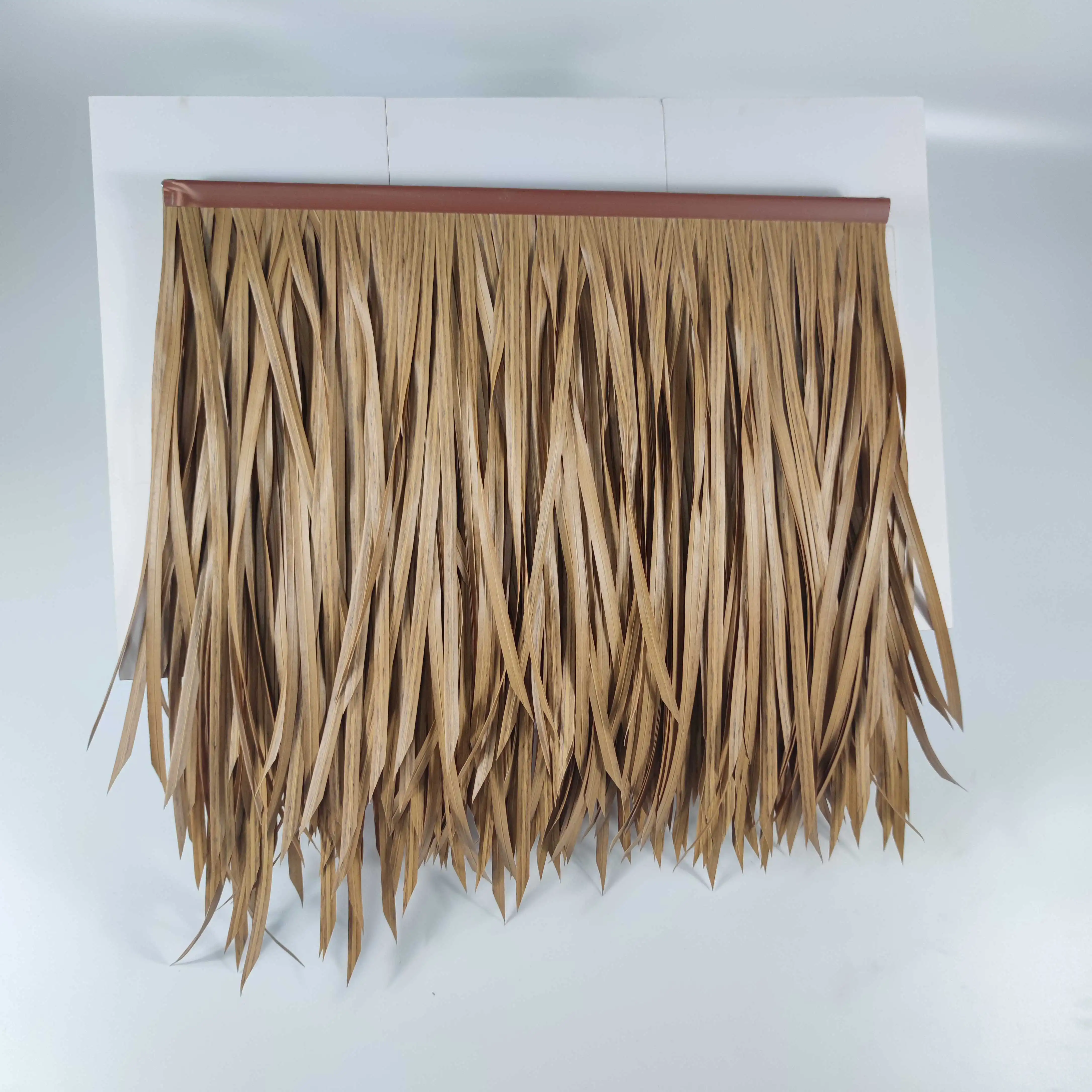 High Quality Professional Fireproof Artificial Synthetic Palm Beach Umbrella Thatch - Buy Thatch Roofing Artificial Thatch,Artif
