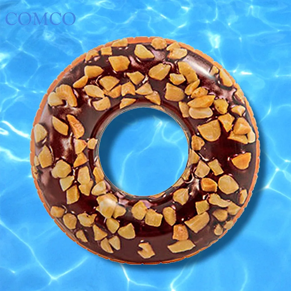 Eco friendly  PVC Doughnut Swimming Ring Inflatables swim Ring