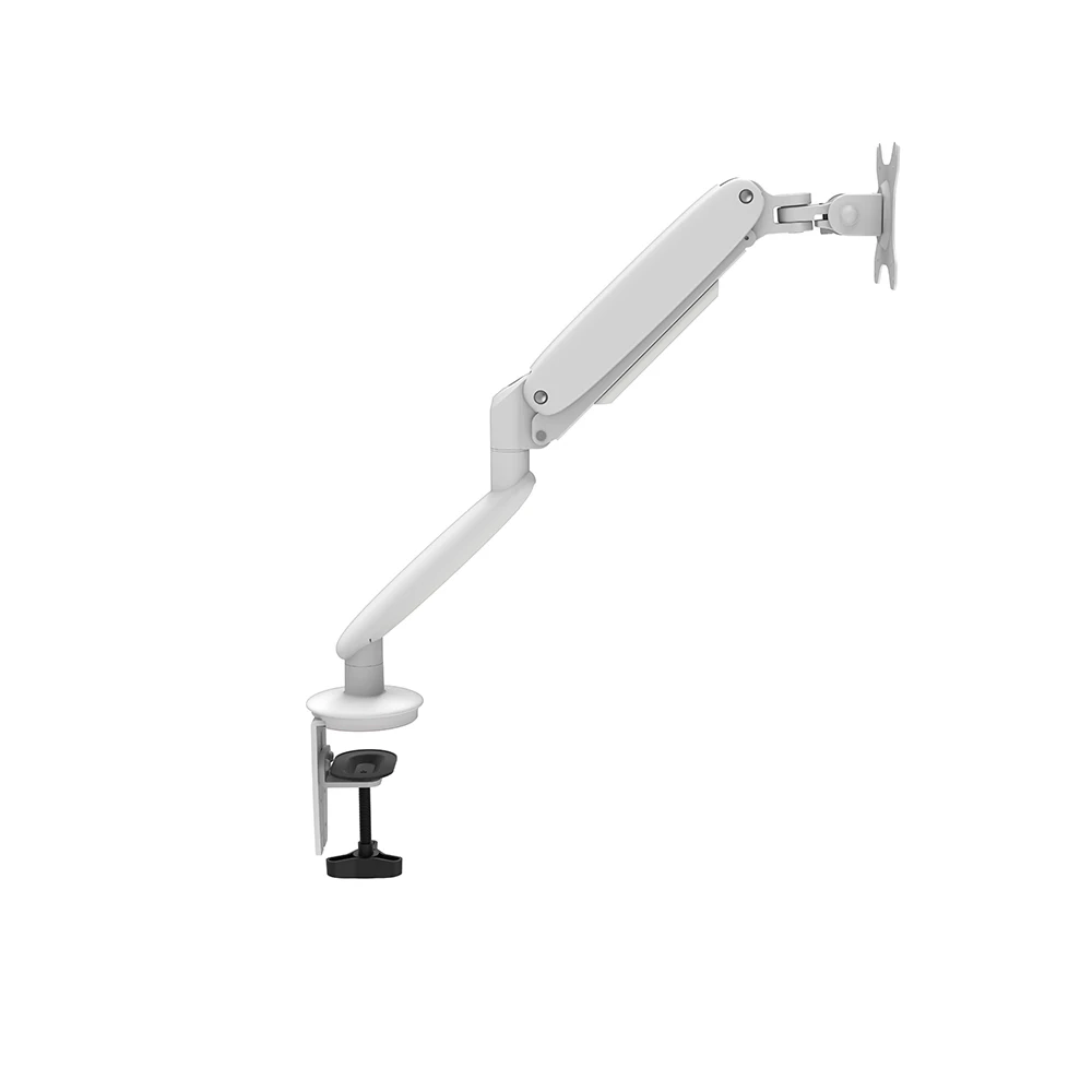 Space Saving Flex Monitor Arm Clamp Aluminum for Computer Accessories Single Monitor Mount with Gas Spring Arms