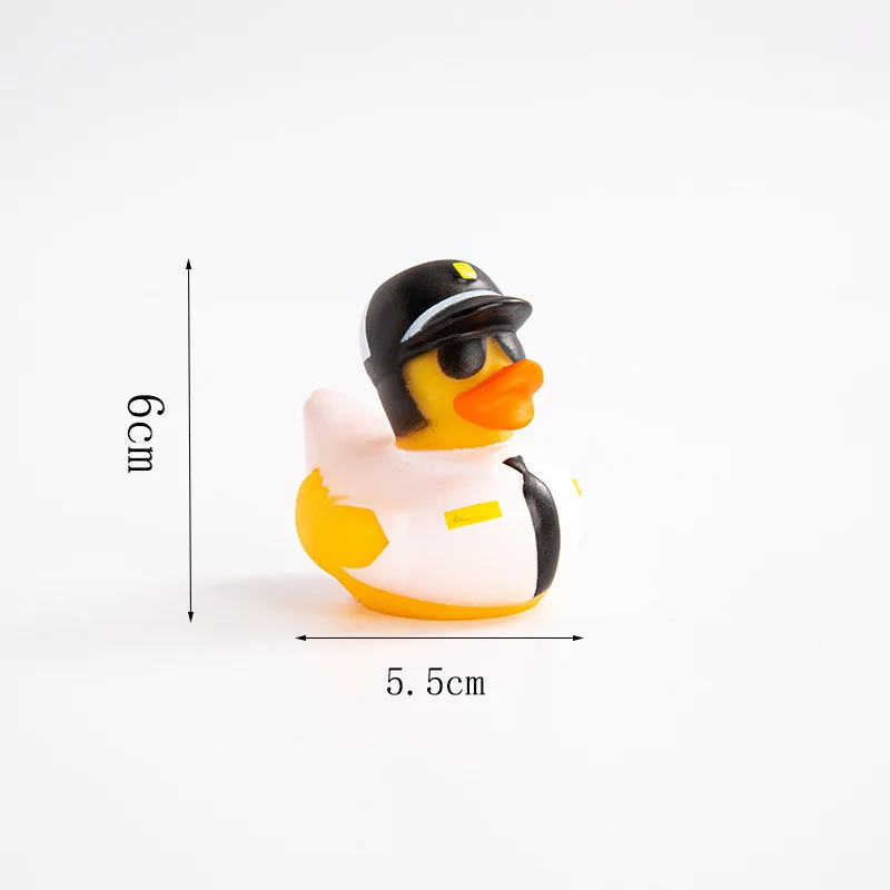 Bulk Eco Friendly Toy Animal Mini 2 Inch Tub Transparent Vinyl Toys Rubber Ducky Bathtub Squeeze Squeaky Bath Duck Assortment