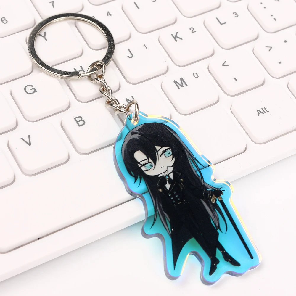 Custom Cute Keychain Accessories Decor Holographic Keychains Clear Acrylic Keyrings for Girls boys