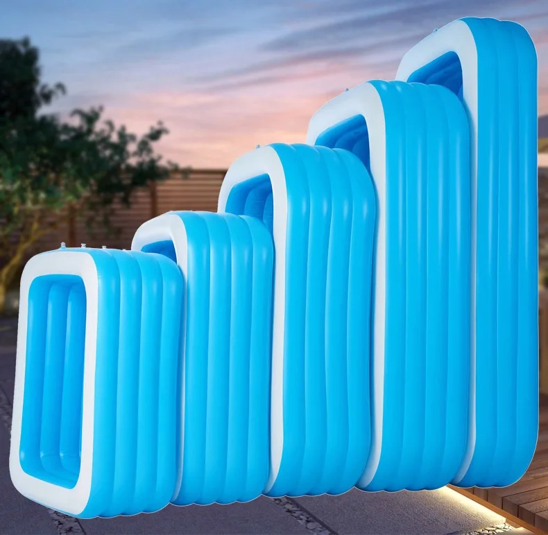 Trendy Portable Fold Outdoor Sales Wholesale Children Inflatable Family Size Swimming Pools