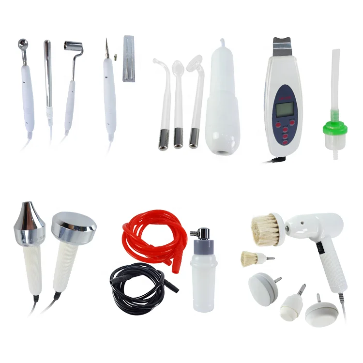 8 In 1  Diamond Dermabrasion Peeling 10 In 1 Facial Massage Anti-aging Spot Removal High Frequency Galvanic Facial Machine