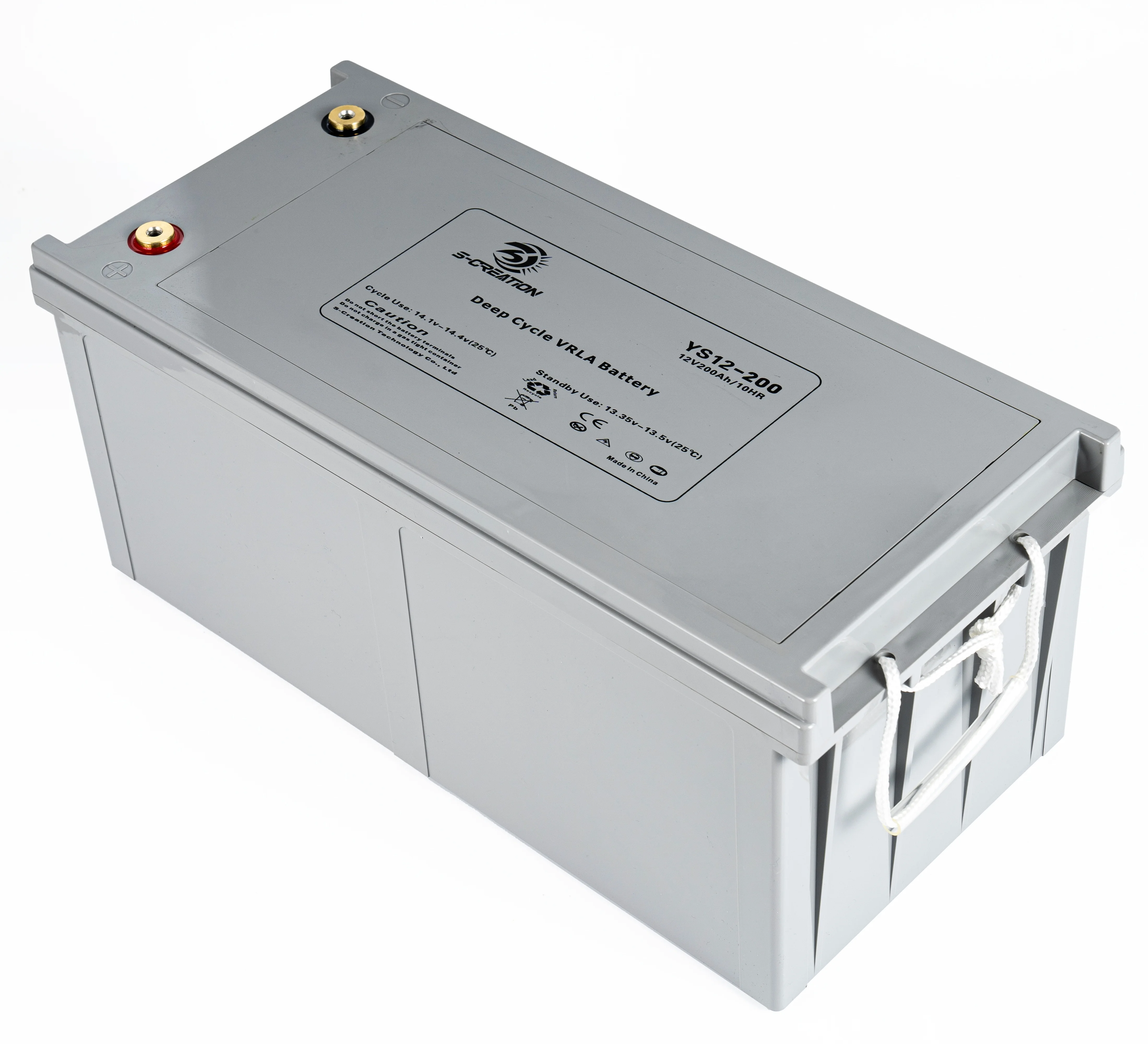 Глубокий цикл свинцово-кислотная батарея 12 В 200Ah agm 12v200ah герметичная