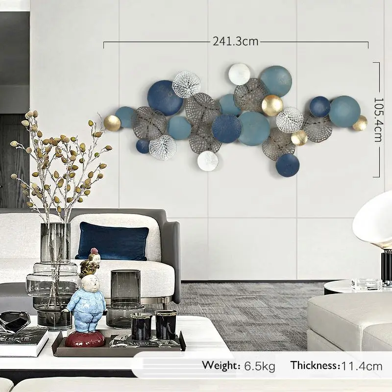 Nordic Home And Garden Decorative Metal Wall Hanging Art Craft Gingko Leaf Wall Decoration