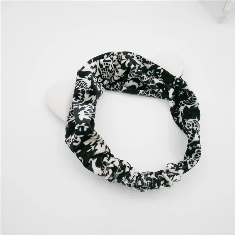 Soft Velvet Hair accessories Cartoon Animal ear cute headband elastic hair band