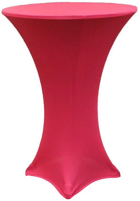 32x43 Inch High Top Round Cocktail Stretch Spandex Table Cover Black White Fitted Elastic Table Cloth