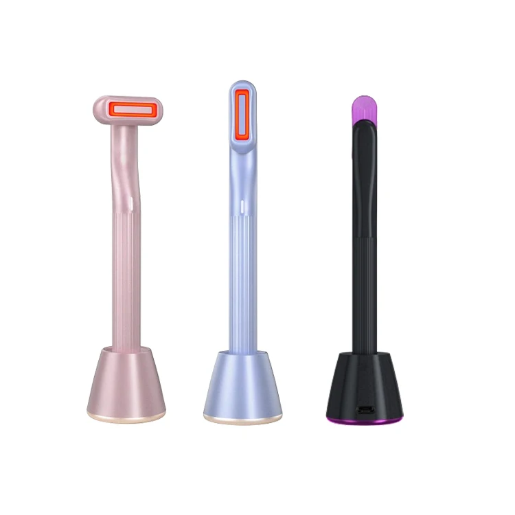 Beauty Care 360 Degree Rotation Advanced 4 in 1 Red Light Therapy Wand Face EMS Facial Eye Beauty Red Light Skincare Wand