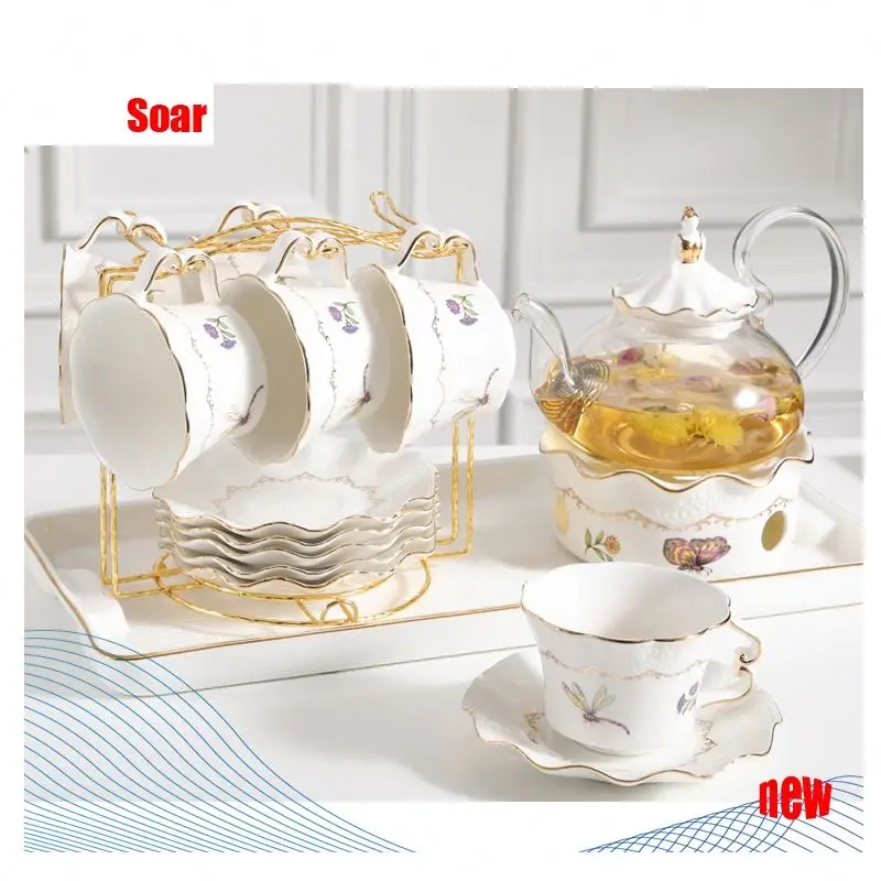 SOAR 14 15 шт. кофейные чашки послеобеденный фарфоровый Европейский чайный набор с