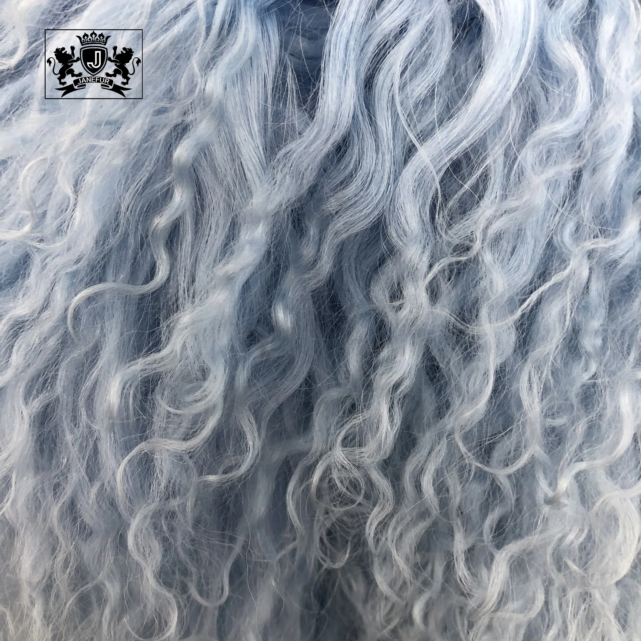 Janefur soft  women winter mongolian lamb fur coat custom girls real fur coat