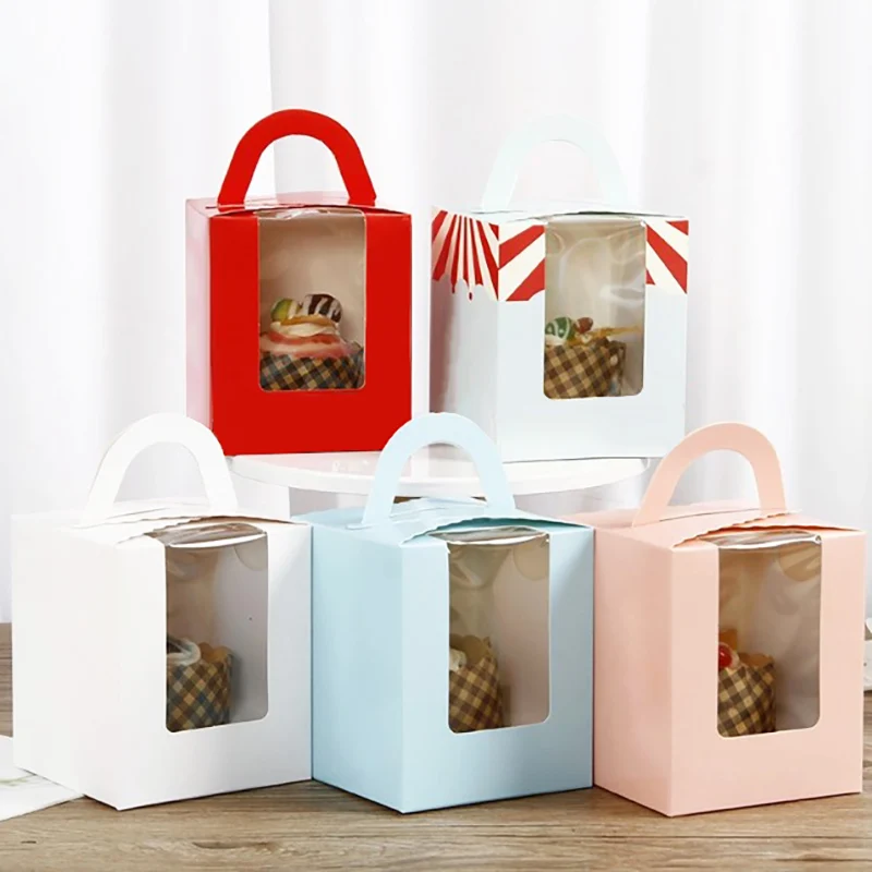 Products Accepted Custom logo wholesale Multi-color baking packaging Pastry Swiss Cake Roll Baking packaging Processing Cake box