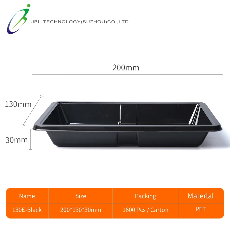 Custom Clear Black Blue Green Orange Yellow Plastic Packaging Tray Disposable Fruit Fresh Meat Seafood Packing Vegetables Tray