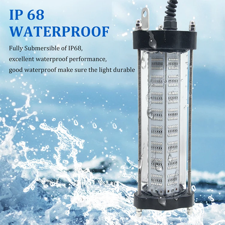 Manufacture Supplier High Output Underwater LED Fishing Light 30W 60W 100W 200W 300W LED Fishing Lamp For Fishery Equipment