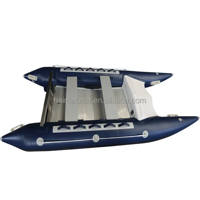 Catamaran boat 14 Feet PVC High Speed catamaran cat Boat with stainless steel transom