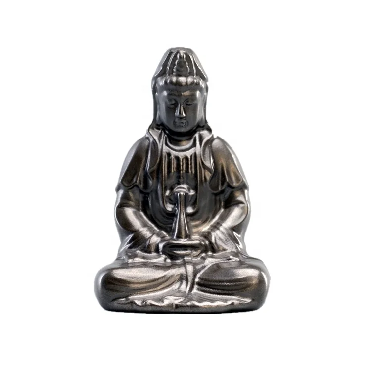 
Indoor Avalokitesvara Bodhisattva Sculpture Tungsten Alloy Guanyin Statue 