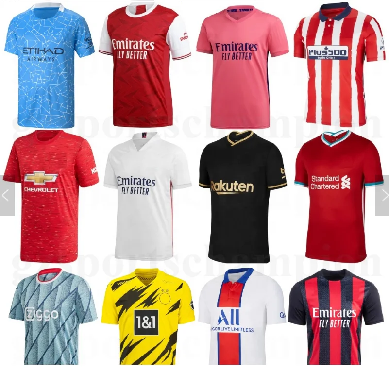
Thailand madrid Milan Hazard M.salah soccer jersey 2021 season Mbappe maillot Ronaldo Grezimann football shirt 