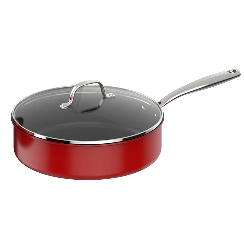 Aluminum Cookware Set 7 Piece Pan And Pot Set Cookware Set Cooking Red Point Patterns Change With Temperature