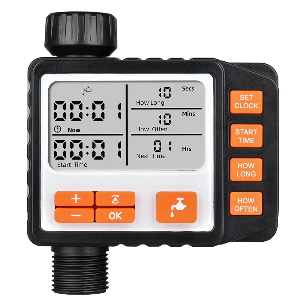 Wholesale professional design garden lawn waterproof big screen automatic IPX4  irrigation solenoid valve water timer